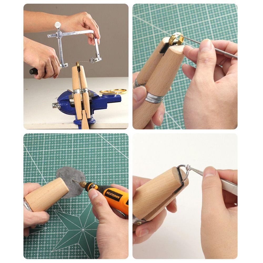 Safe Secure Holding Jewelry Making Tool Leather Jaws Jewelers Holder Jewelry Setting