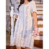 Plus Size Floral Nightgown for Women - Spring/Summer Comfortable Loose Pajama Dress