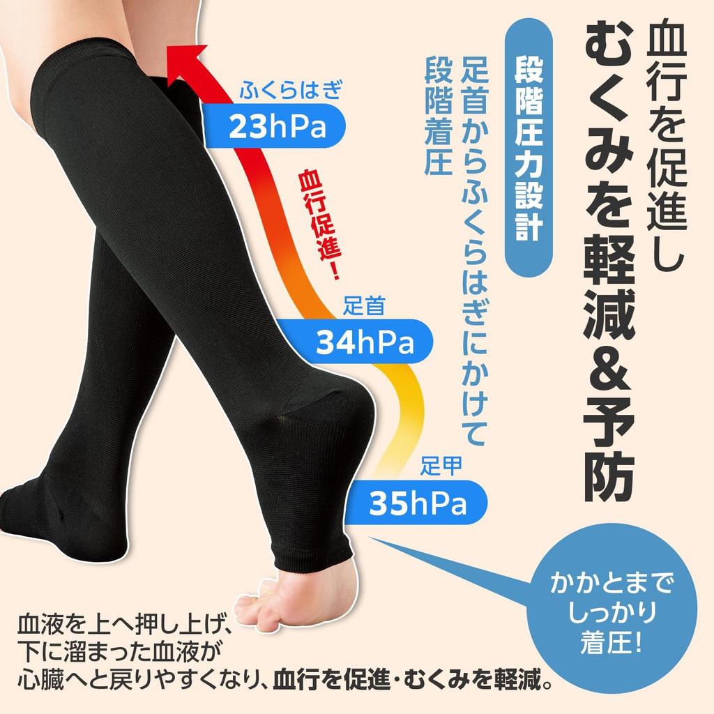 Comolife Foot Black General Medical Compression General Medical Medical Improves Blood Reduces and Prevents Graduated Compression for and Suitable for