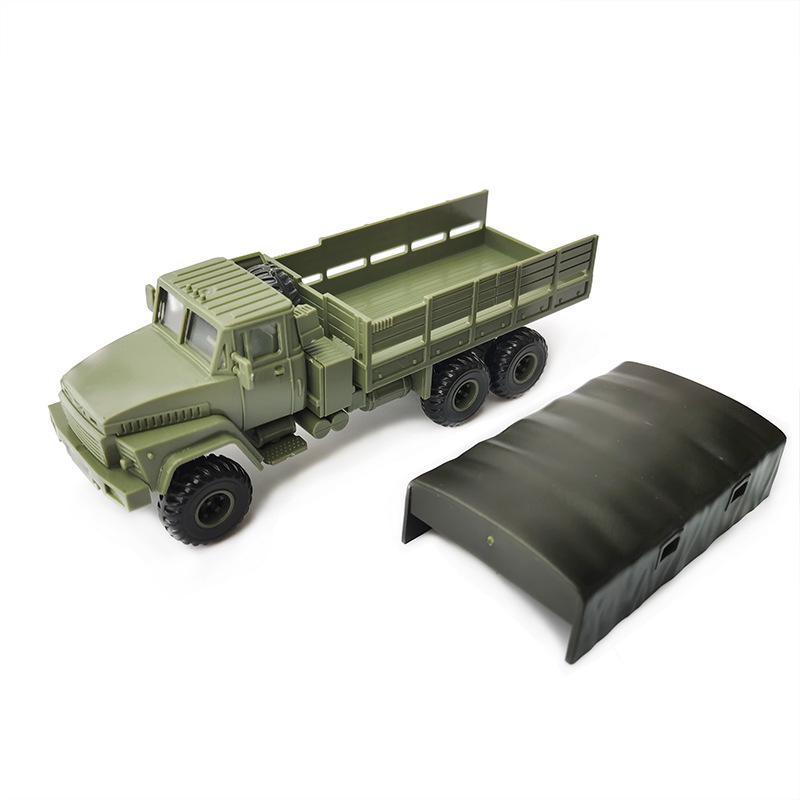 1:72 Scale Russian KrAZ-260 Tractor Military Vehicle Truck Toy Block Car Assembly Model Building Kit DIY Army Decor Collections