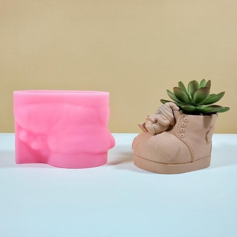 Practical Planter and Flower Holders Crafting Silicone Molds Unique Silicone Mold for Flower Vases Pen Organizers