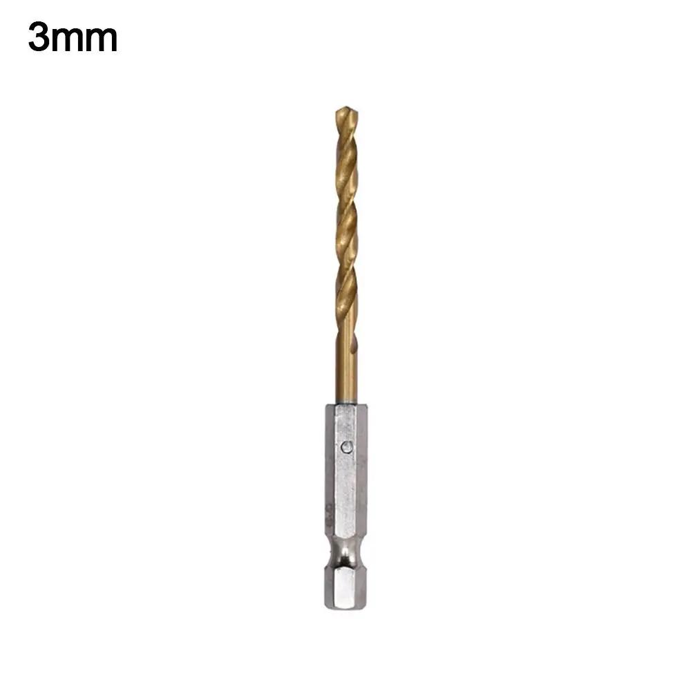 

1Pc High Speed Steel Twist Drill Bit Multifunctional Hex Shank Drill Bit High Hardness Metal Punching Hole Opener Drilling Tool