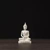 Green Sandstone Buddhist Figurine Ornament Oriental Culture Buddha Statue Zen Ornament  Desk