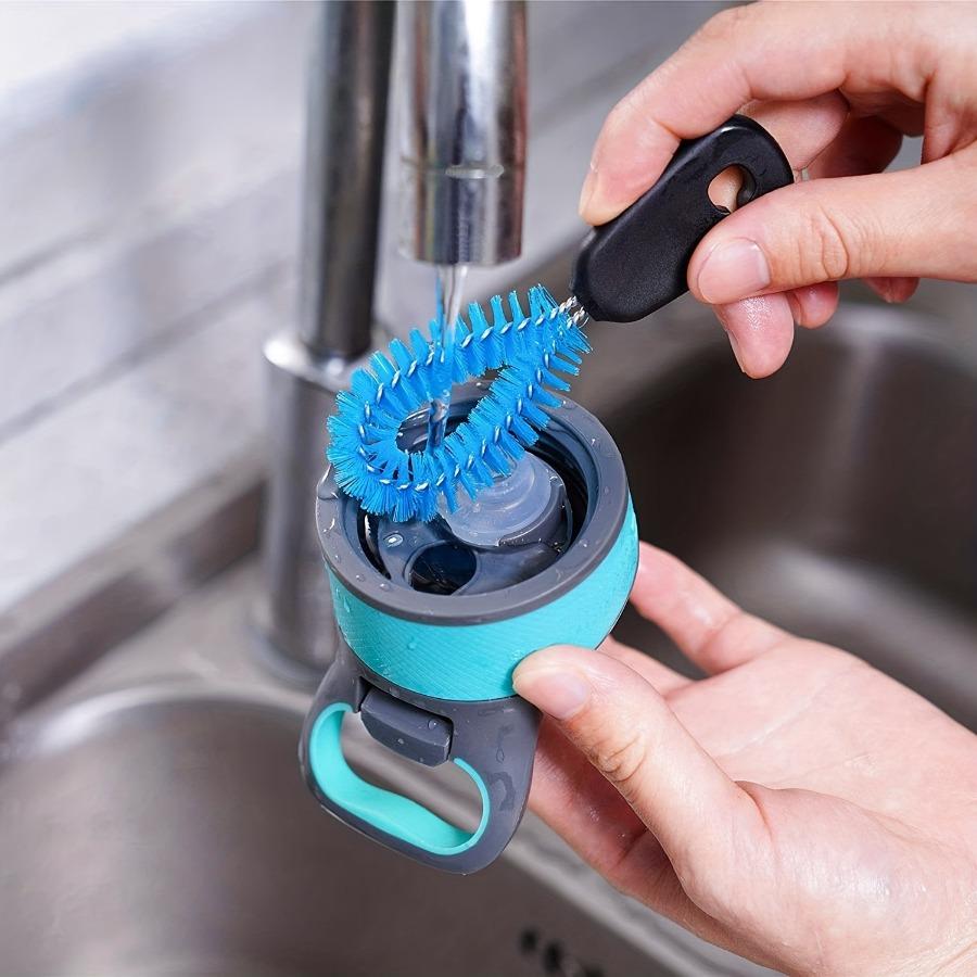 3-in-1-Wasserflaschenbürsten-Set, Reinigungsbürste, langer Griff, Wasserflaschenreiniger, Waschen, Küchenschrubbwerkzeuge, Milchflaschenbürste