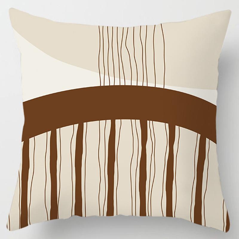 Moda Almohada Cuadrada Clásica Barra Vertical, Patrón Geométrico. Coche, Sofá de Sala de Estar, Funda de Cojín, Funda de Almohada