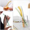 8Pcs Reusable Glass Straws Gift Box Packing Colorful Glass Drinking Straws Eco Friendly Glass Straws for Cocktail Juice Milk