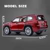 Toyota LAND CRUISER GT Prado SUV im Maßstab 1:24, Legierung, Automodell, Druckguss, Metallspielzeug, Geländewagen, Automodell mit Sound, Licht, Kindergeschenke