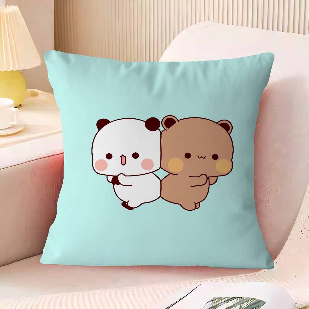 

B-Bubu D-Dudu Stitch Lucky Dragon Pillow Cover Sofa Cushion Cover Home Room Decoration Children Gift 16x16Inch