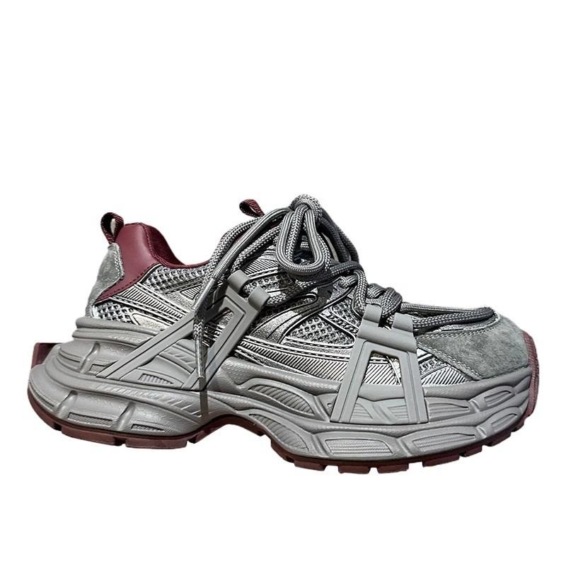 Design dad shoes women's tide spring new thick-soled heightening lightweight casual sports shoes