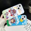 Cartoon Dr Slump Tempered Glass For Iphone 14 13 12 11 Pro Mini XS MAX 14Plus X XS XR Cover