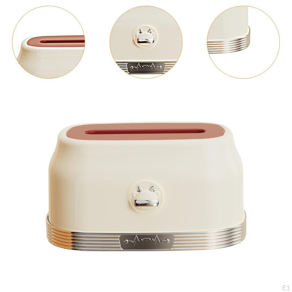 Gesichtstuchboxabdeckung Serviettenpapierhalter Etui Interne Feder Spender für einfachen Zugriff für