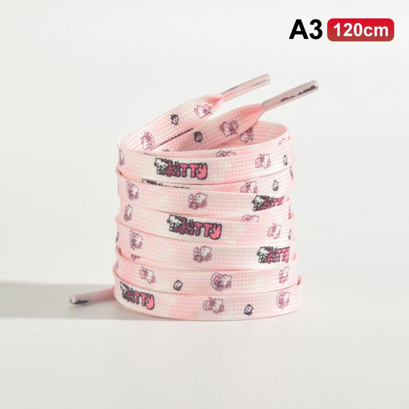 1Pair 80/100/140/160Cm Cute Cartoon Flat Shoelaces No Elasticity Sneakers Laces Casual Thicken Shoe Laces Shoes Accessories
