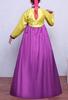 Korean Traditional Costume Hanbok Yellow [Manufacturer] (Medium, + Purple)