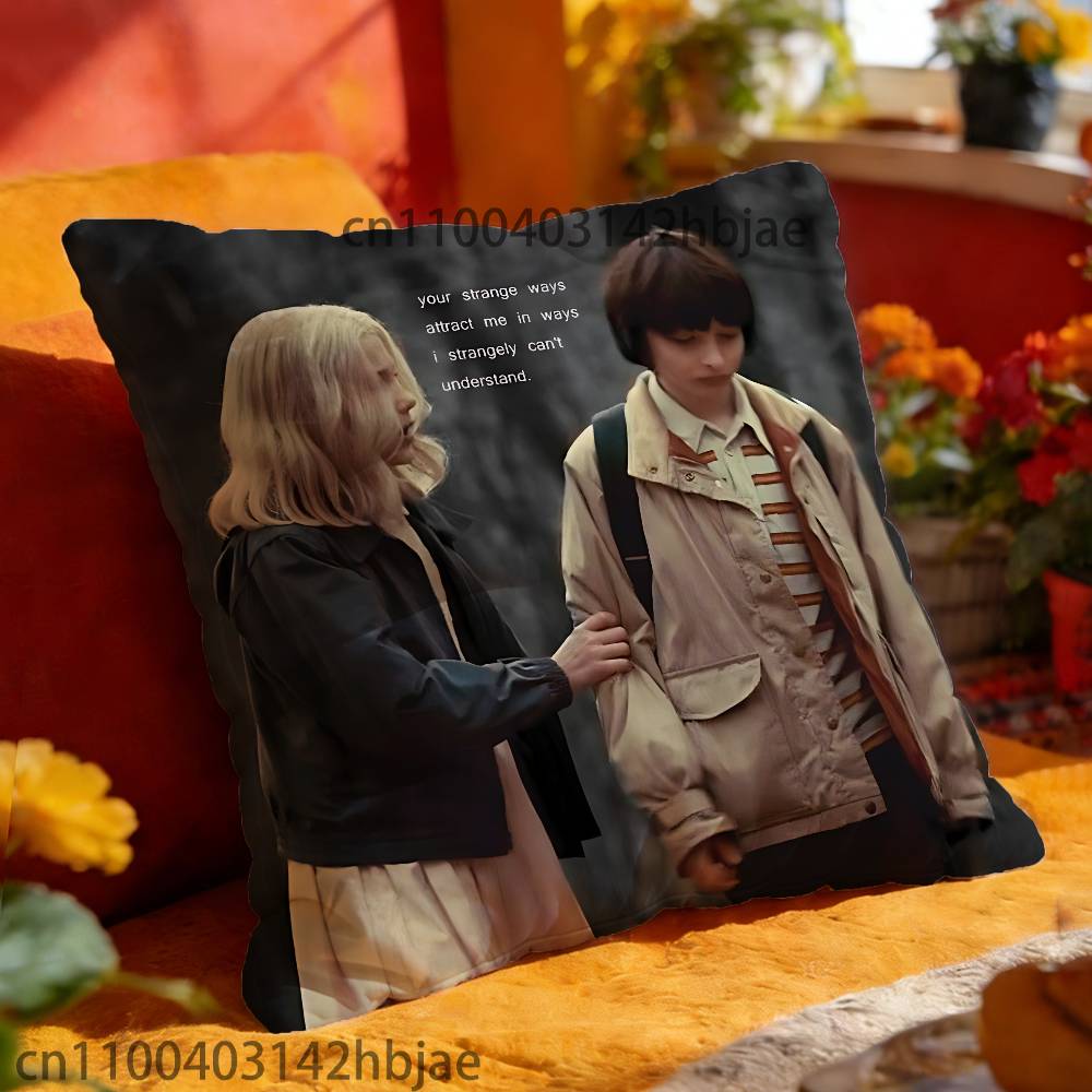 Mileven E-Eleven Mike Pillowcases Bedroom Living Room Sofa Home Decor Polyester Cushion Cover with Zipper