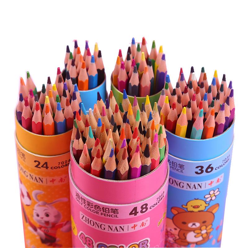48-Color Erasable Oil-Based Colored Pencils for Students & Children - Ideal for Drawing & Hand-Painting