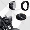 5.75" Motorcycle Visor Bezel Headlight Trim Ring LED HeadLamp Cover For Softail  FLSTC FLST FLSTFB 1994-2017 FLRT