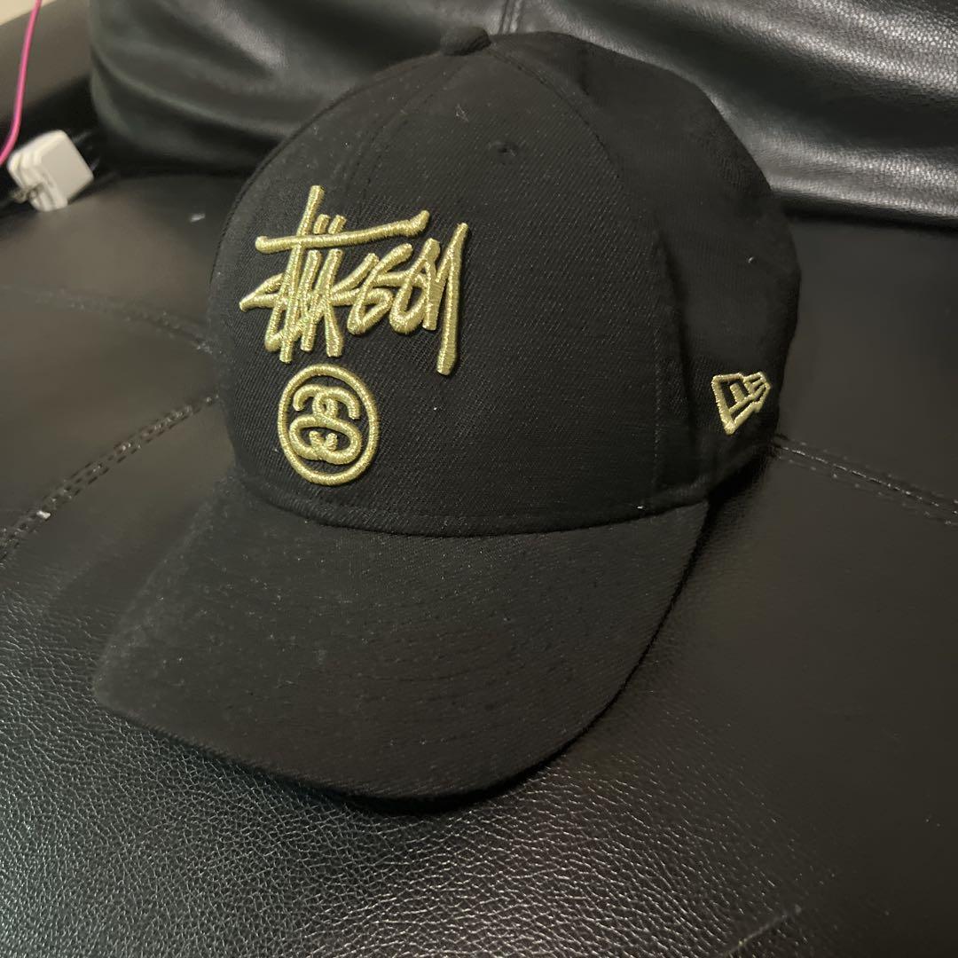 

[USED] Rare NEWERA Stussy 9FIFTY Cap in Black and Gold