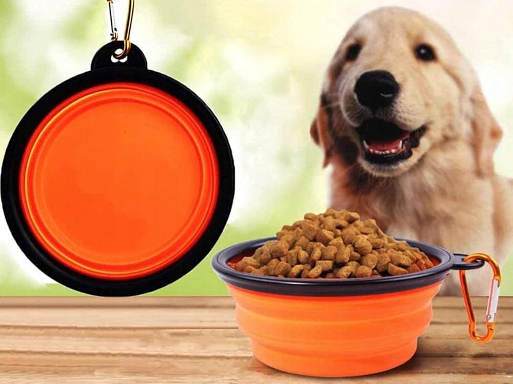 Foldable Dog Bowl Orange (200) Gab_A