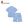 Hush Puppies Boys' Summer Denim Short Sleeve Set