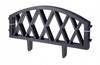 Anthracite Modular Garden Fence 4 Elements Plastic 58.5x32 Cm