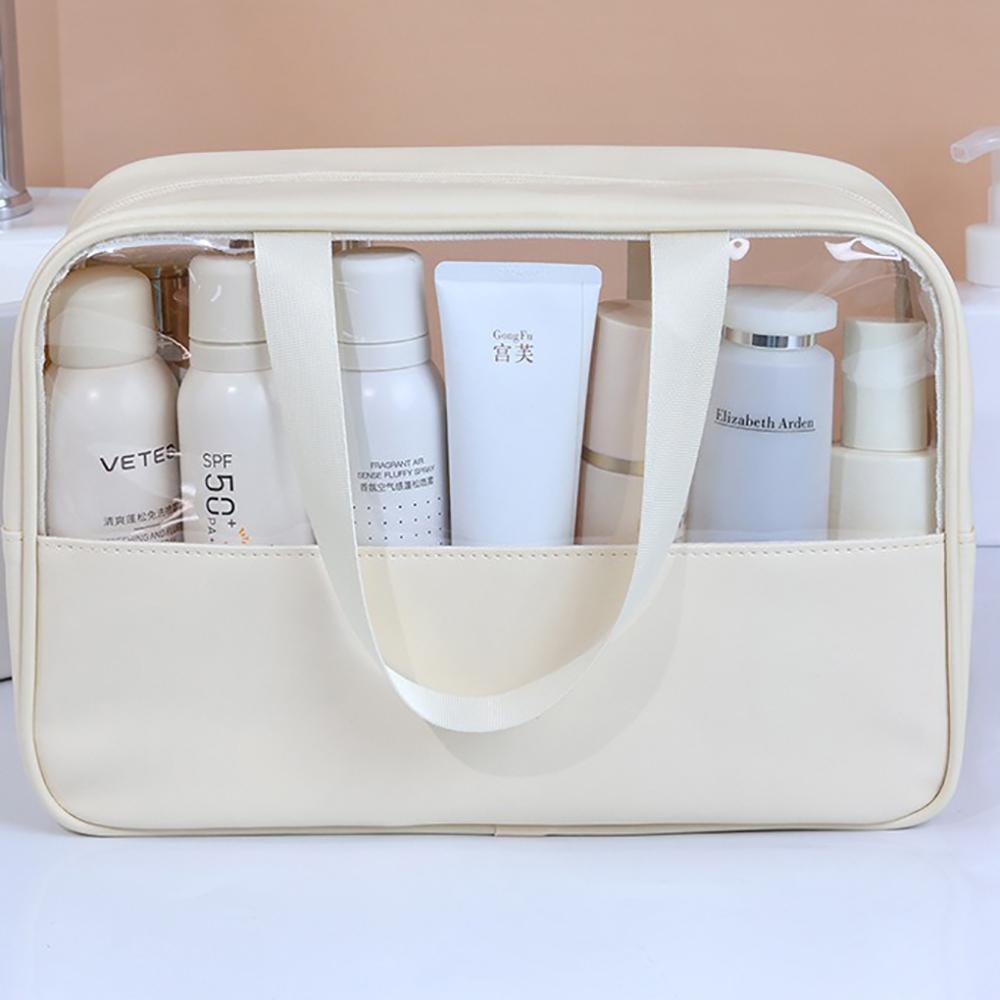 Portable Travel Cosmetic Bag Women Transparent Makeup Bags Large Capacity Bath Wash Bag Multifunction Waterproof Storage Case