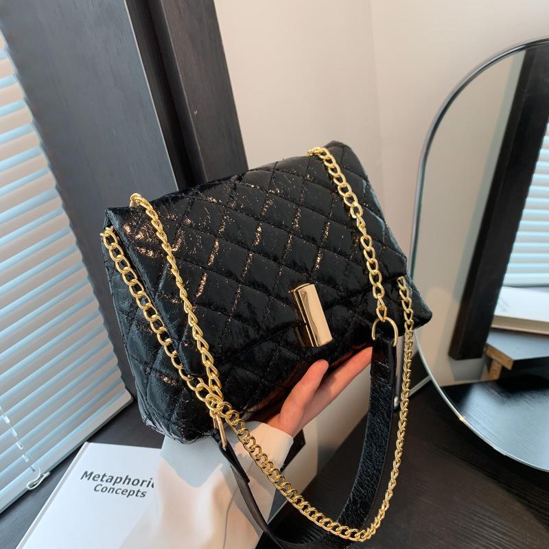 Dámská kožená taška přes rameno, elegantní třpytivý design, třpytivá taška na mobilní telefon Y2K, dámská crossbody taška na dojíždění