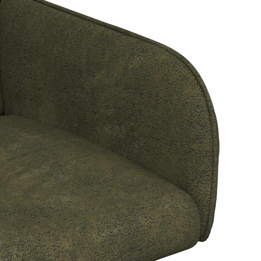 Dining Chairs 2 Pcs Faux Suede Olive Green 59x56.5x85 Cm