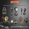 Heavy Duty Lifting Pulley with Hook CN Plug (adapter Included)