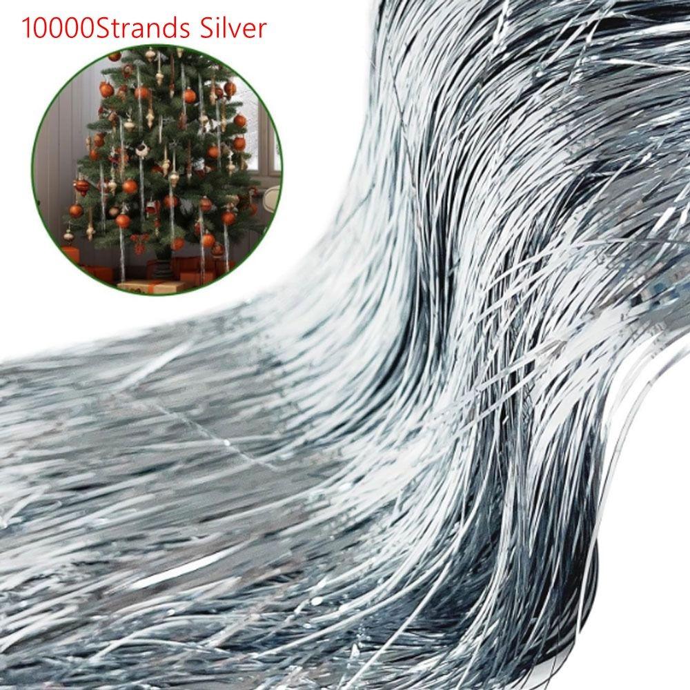 Festivals Decor Tinsel Icicle Strands Christmas Tree Tinsel Icicles  Christmas Decoration Supplies