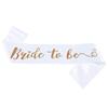 Gold Foil Bachelorette Party Sash Set: 'BRIDE TO BE' & 'TEAM BRIDE'