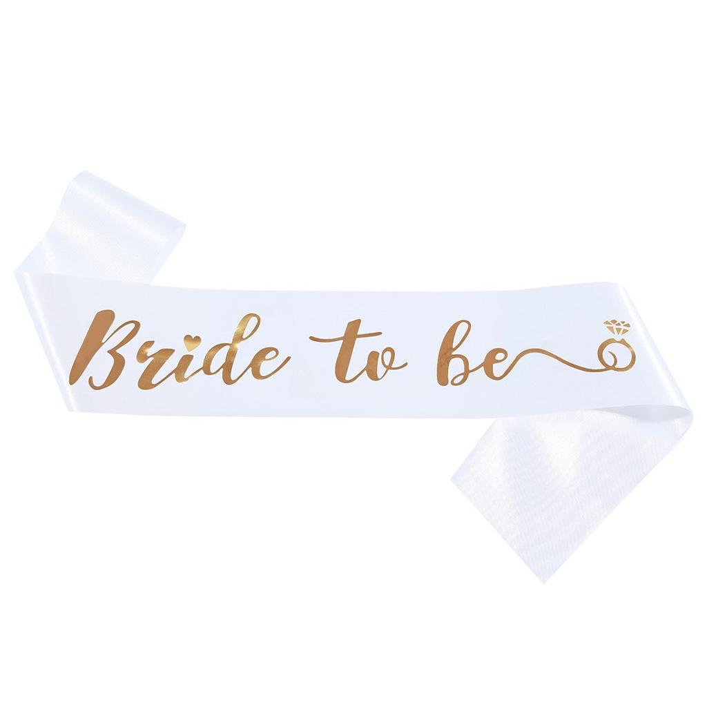 Gold Foil Bachelorette Party Sash Set: 'BRIDE TO BE' & 'TEAM BRIDE'