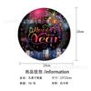 New Year Theme Party Tableware Paper Plates Tissue Supplies Colored Fireworks New Year Disposable Party