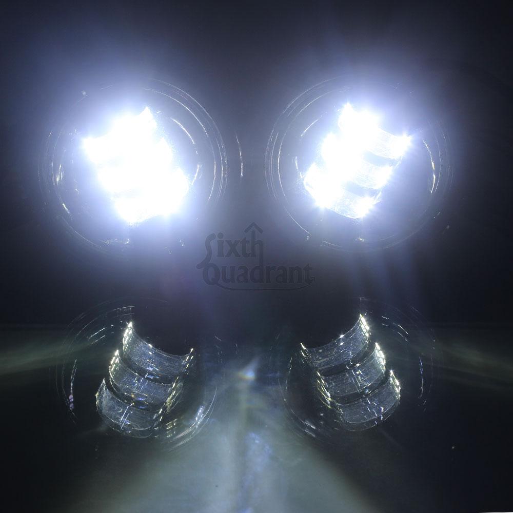 Motorcycle Accessory 4.5" Fog Lamp 30W Fog Light LED Auxillary Headlight Spot Lights For BMW R18 Kawasaki Suzuki Yamaha Honda