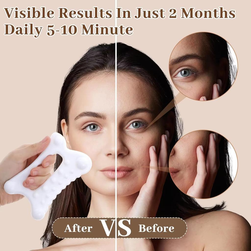 Ergonomic Versatile Handheld Gua Sha Board For Face & Body - Non-Ceramic, Gua Sha Massage Tool, Relaxation And Beauty Massager