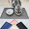 For Pet Placemat Non Slip, Paw Print Design Keeps Floors Spotless Pets Content, Easy Clean Silicone Mat