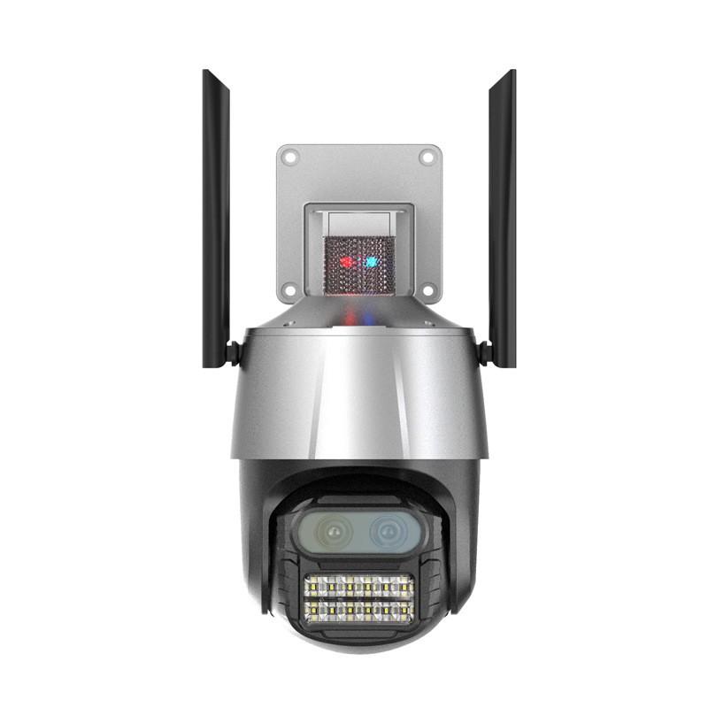 

4-мегапіксельна Wi-Fi IP-камера з двома об’єктивами, камера безпеки, зовнішня 4K, автоматичне відстеження, сирена, сигналізація, відеоспостереження, P2P, ICsee, відеоспостереження, PTZ, Alexa US