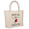 Beach Bag - PLANETEE - Insulated Beach Table Tennis I Can't - Cotton - Large Capacity - Printed In France