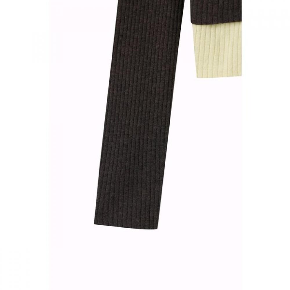 Benetton Women Rib Slim Knit Cardigan Bakcf1641