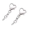 Unique Alloy Heart Keyring Pendant Heart Shaped Clasp For DIY Projects