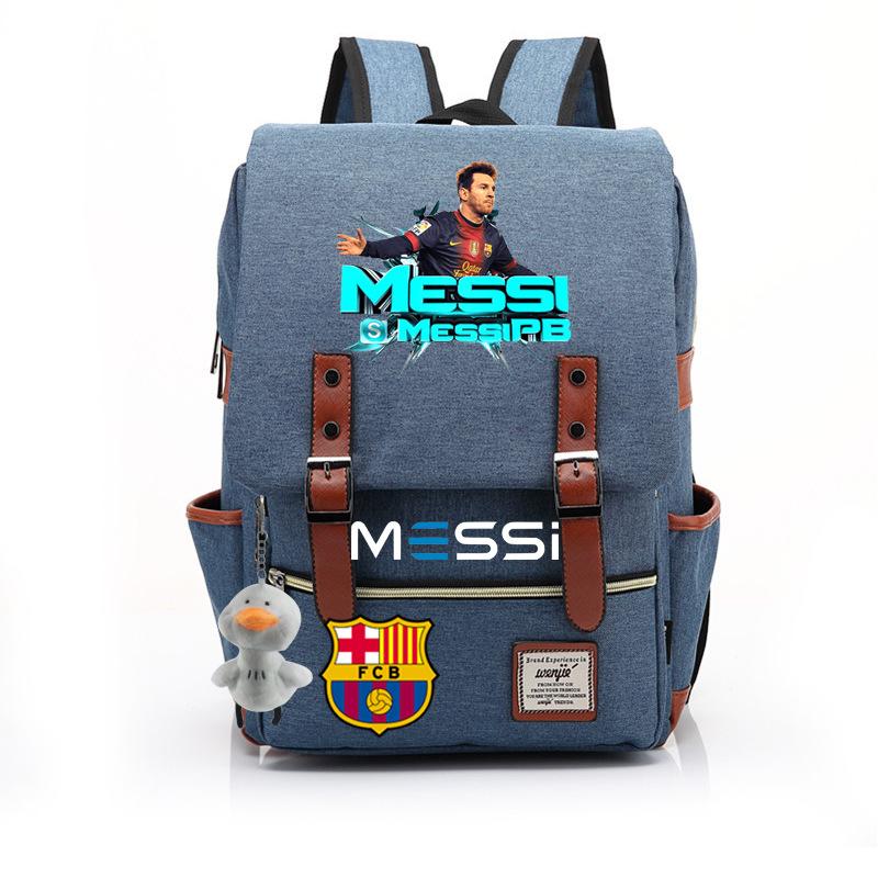 2023 neuer Schulranzen Lionel Messi Koreanischer Oxford-Stoff Rucksack Nylon, Reisetasche Damen Outdoor Rücken