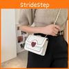 Trendy Pu Leather Urban Style Heart-shaped Crossbody Bag With Quilted Design