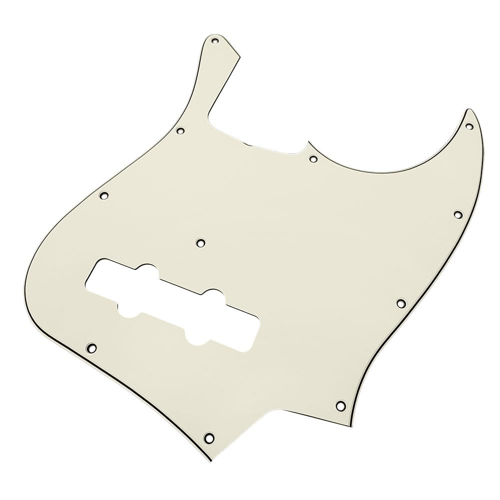 

YJB PARTS Пикгард для Jazz Bass Состаренный Белый 3-слойный Сделано в Японии JB60 s J-Bass