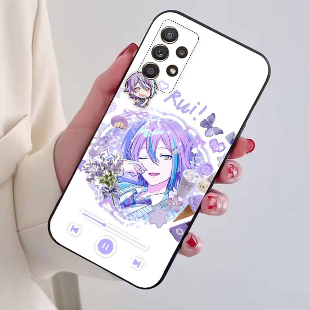 Rui Kamishiro Game Project Sekai Phone Case For Samsung S25,S24,S21,S22,S23,S30,Ultra,S20,Plus,Fe,Lite,Note,10,Black Cover