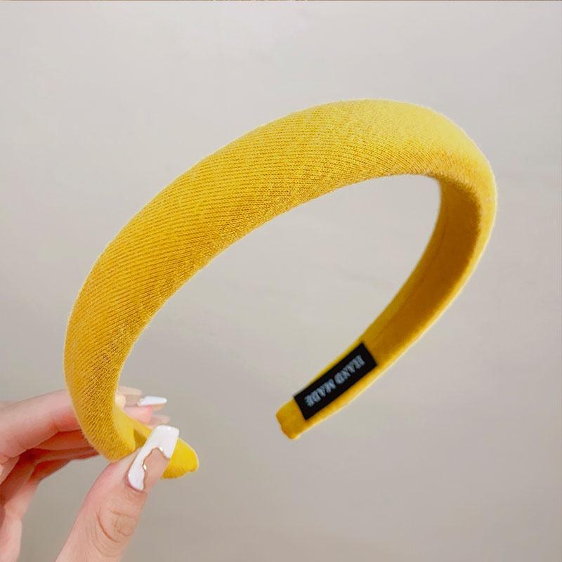 Neue bunte Schwamm Leinen Haarbänder für Frauen Mädchen Mode Haaraccessoires Stirnband Haarreifen Kopfschmuck Haarschmuck