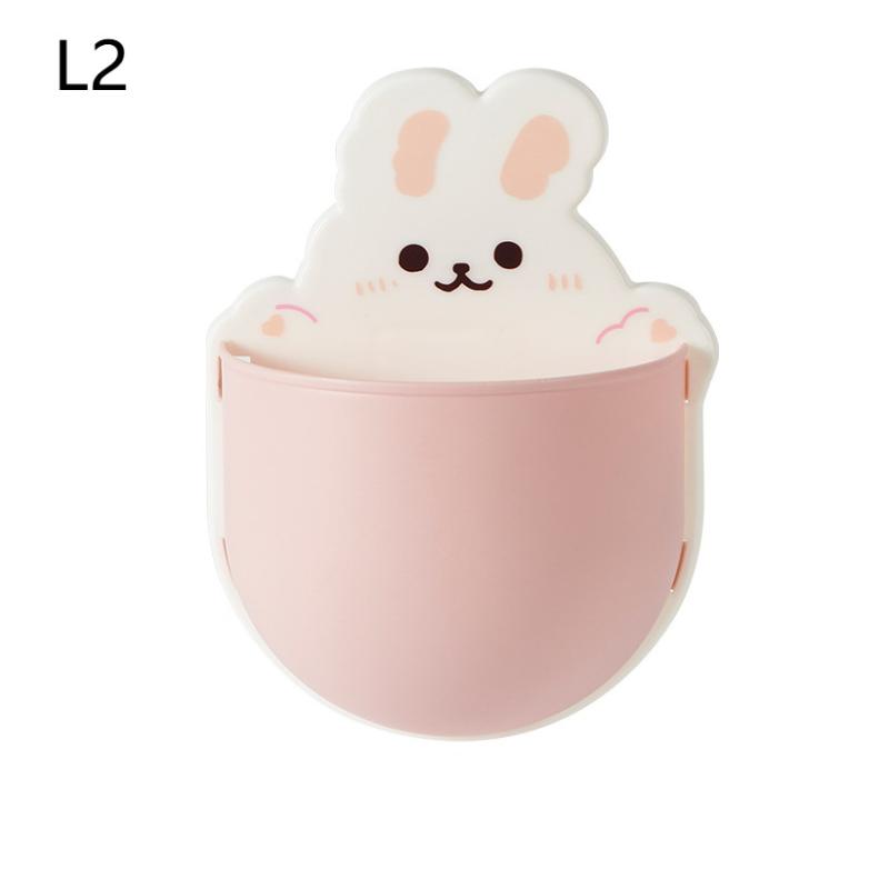 Saboneteira de Parede Desenho Animado Autoadesiva Porta-Canetas de Parede, Armazenamento para Escrita com Canetas Marcadoras, Armazenamento de Mesa, Fofa