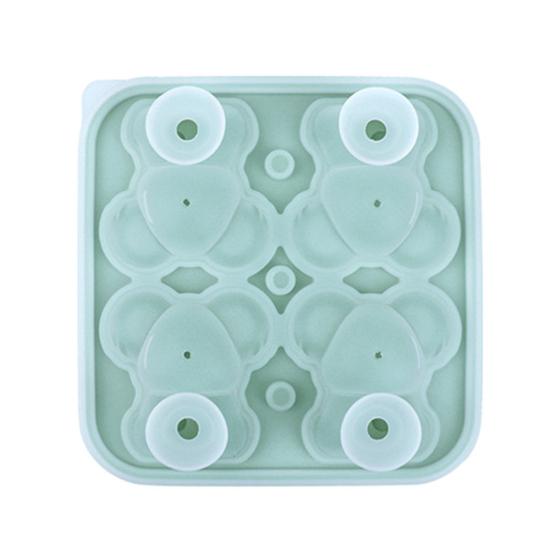 

Форма коалы поднос для кубиков льда 4 ячейки силиконовая форма для шоколада торта без БФА форма для приготовления кубиков льда в виде коалы для коктейлей напитков зелёный