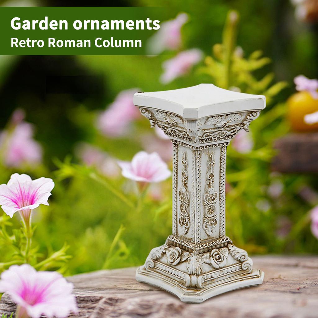 Vintage Europäische Römische Säule Ornament Präsentationsständer Basis Nostalgische Fotografie Requisiten Skulptur Gartendekoration Ornament