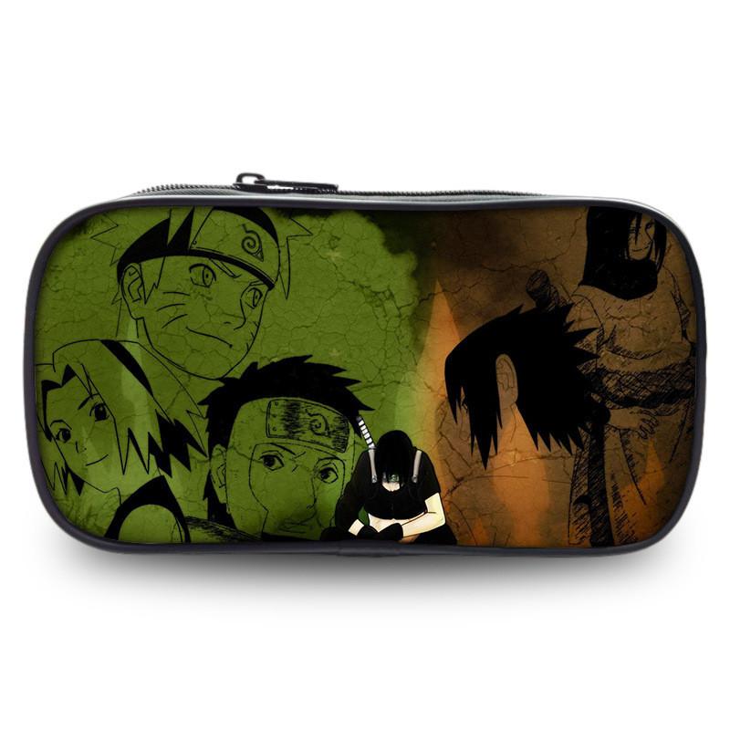 Naruto Themed Anime Printed Student Single Layer Stationery Storage Bag Pencil