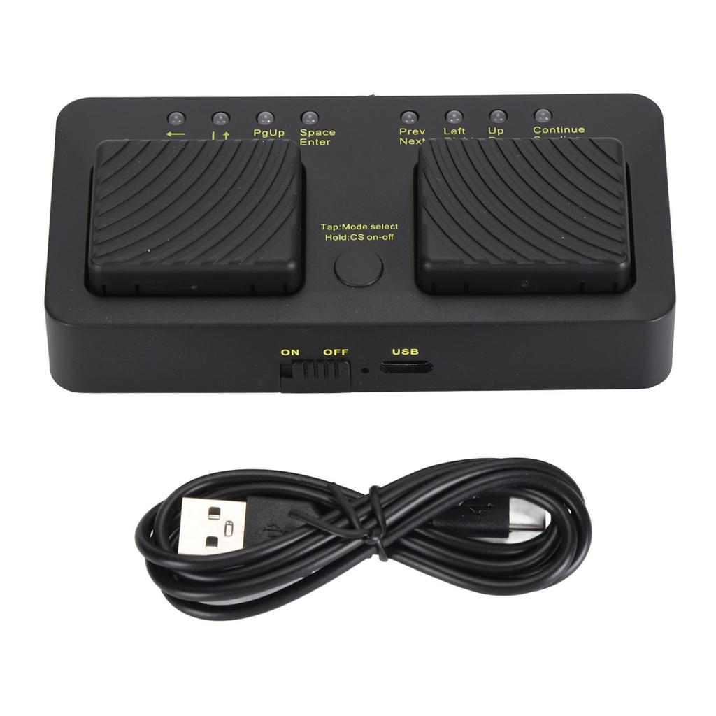 Bluetooth Page Turner Wireless Music Sheet Page Controller Footswitch Page Turner Pedal for Tablet L
