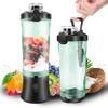 Přenosný mini mixér 600 ml, dobíjecí USB malý smoothie mixér, velkokapacitní cestovní mixér, přenosné smoothie, mixuje led